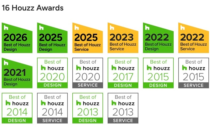Best of Houzz awards 2013–2026